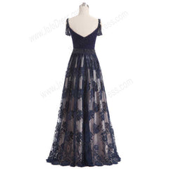 Elegant Black Lace Maxi Long Formal Evening Prom Dress EN1002