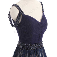 Elegant Black Lace Maxi Long Formal Evening Prom Dress EN1002