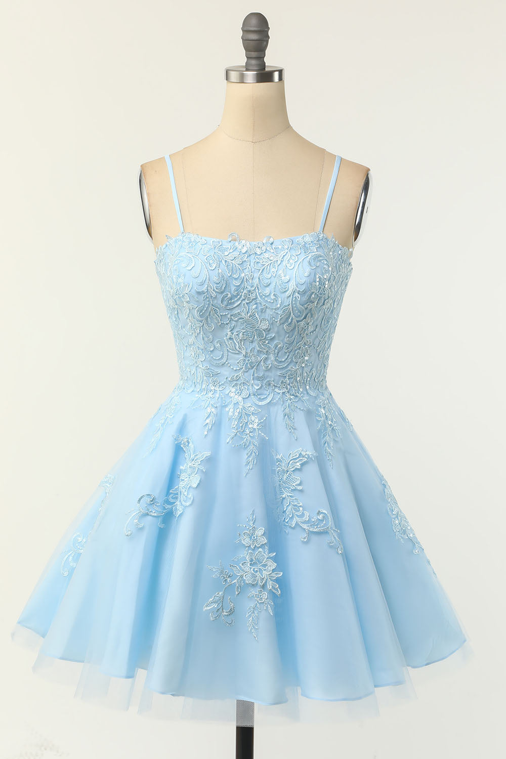Blue Short Cocktail Lace Prom Semi Formal Dress EN5703 Size 26W / Blue Blue Short Cocktail Lace Prom Semi Formal Dress EN5703 Size 26W / Blue