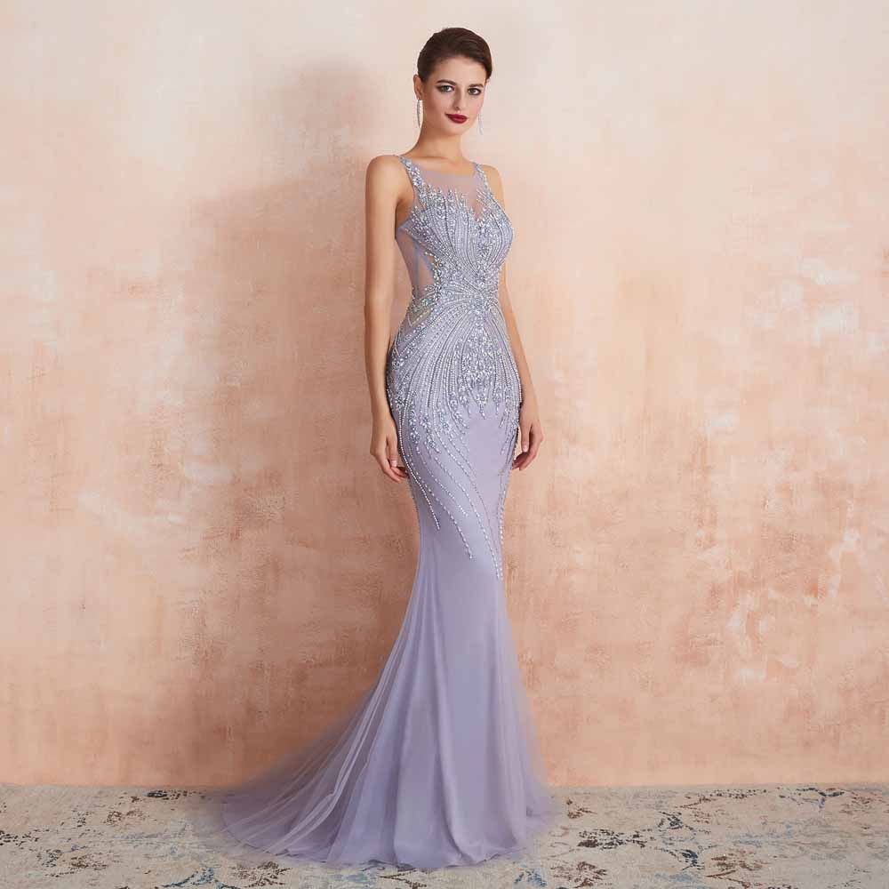 Elegant Purple Silver Fitted Maxi Black Tie Formal Evening Dress EN3405 Size 18W / Purple Elegant Purple Silver Fitted Maxi Black Tie Formal Evening Dress EN3405 Size 18W / Purple