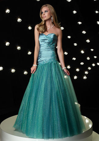 Turquoise Green Strapless Sweetheart Tulle Home Coming Prom Formal Dre Turquoise Green Strapless Sweetheart Tulle Home Coming Prom Formal Dre