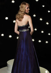 Purple Eggplant A-Line Formal Prom Evening Dress HB118A
