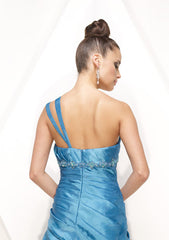 One Shoulder Slim A-Line Formal Prom Evening Dress HB136A