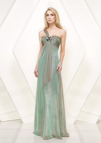 Green Grecian One Shoulder Empire Waist Formal Prom Evening Dress HB148A Size 16 / Other Green Grecian One Shoulder Empire Waist Formal Prom Evening Dress HB148A Size 16 / Other