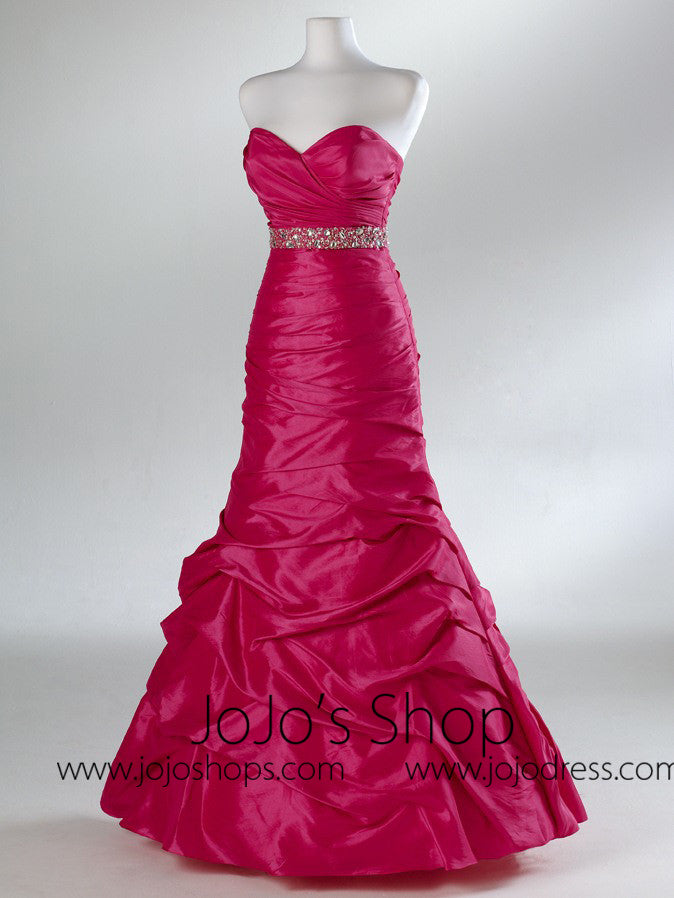 Fuchsia Pink Fit N Flare Empire Formal Prom Evening Dress HB2023A Size 22W / Other Fuchsia Pink Fit N Flare Empire Formal Prom Evening Dress HB2023A Size 22W / Other