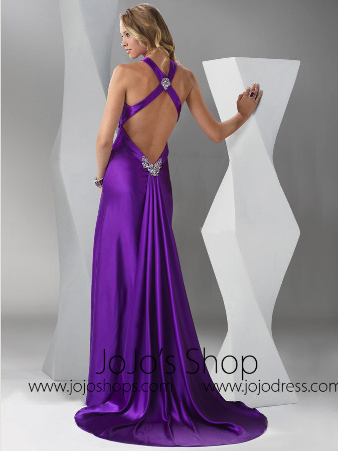 Purple Formal Black Tie Military Ball Gown HB2024C
