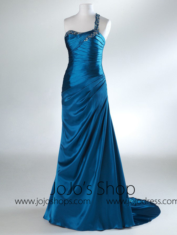 One Shoulder Graduation Formal Prom Dress HB2033B One Shoulder Graduation Formal Prom Dress HB2033B