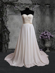 Strapless Lace Chiffon Dress | BS2002