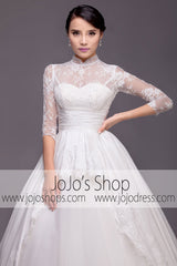 Modest Dress with Mandarin Collar and Long Sleeves | G2005