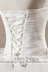 Strapless Wedding Dress | Princess Wedding Dress | Strapless Debutante Ball Gown | Tiered Ball Gown Wedding Dress
