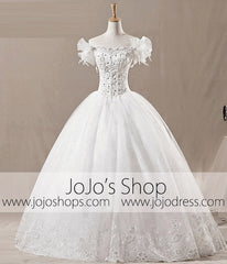 Off the Shoulder Wedding Dress Bridal Gowns