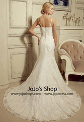 Vintage Style 2 Piece Lace Mermaid Dress with Lace Cape | HL1024