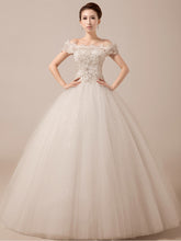 Off Shoulder Debutante Ball Gown with Scallop Lace Edge | MX5015
