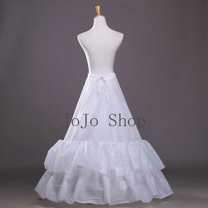 2 Hoop A-line Under Skirt Petticoat for Wedding and Formal Dresses