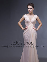 Grecian Long Formal Evening Prom Dress