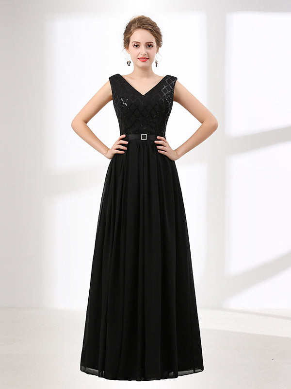 Elegant Long Black Formal Evening Dress Size 18W / Black Elegant Long Black Formal Evening Dress Size 18W / Black