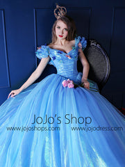 2015 Cinderella Blue Ball Gown Dress