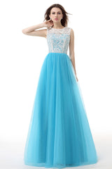Lace Tulle Formal Prom Evening Dress