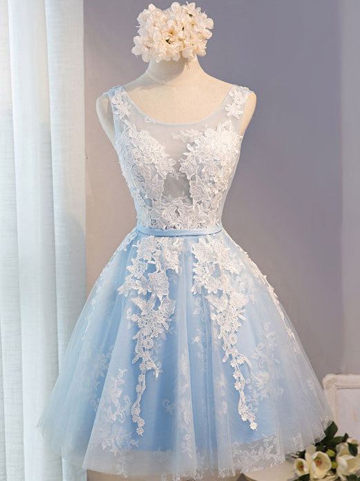 Short Blue Lace Prom Bridesmaid Formal Dress Size 24W / Other Short Blue Lace Prom Bridesmaid Formal Dress Size 24W / Other