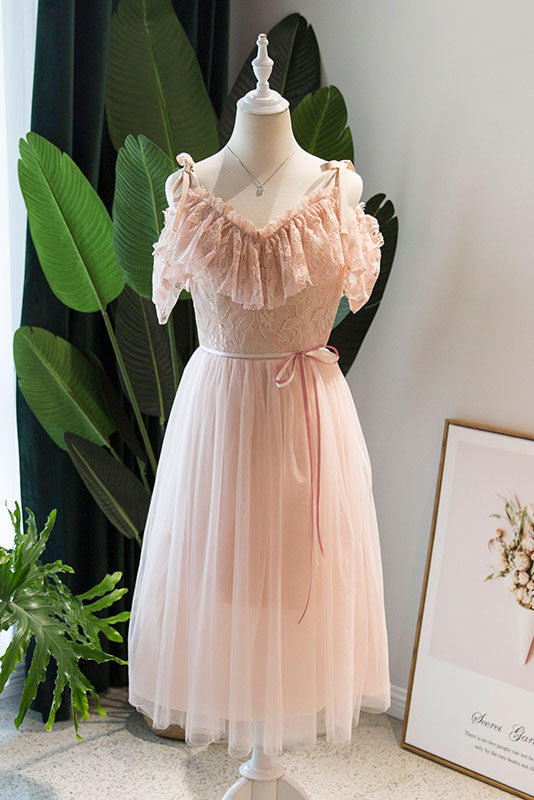Blush Pink Lace Short Formal Dress X2012 Blush Pink Lace Short Formal Dress X2012