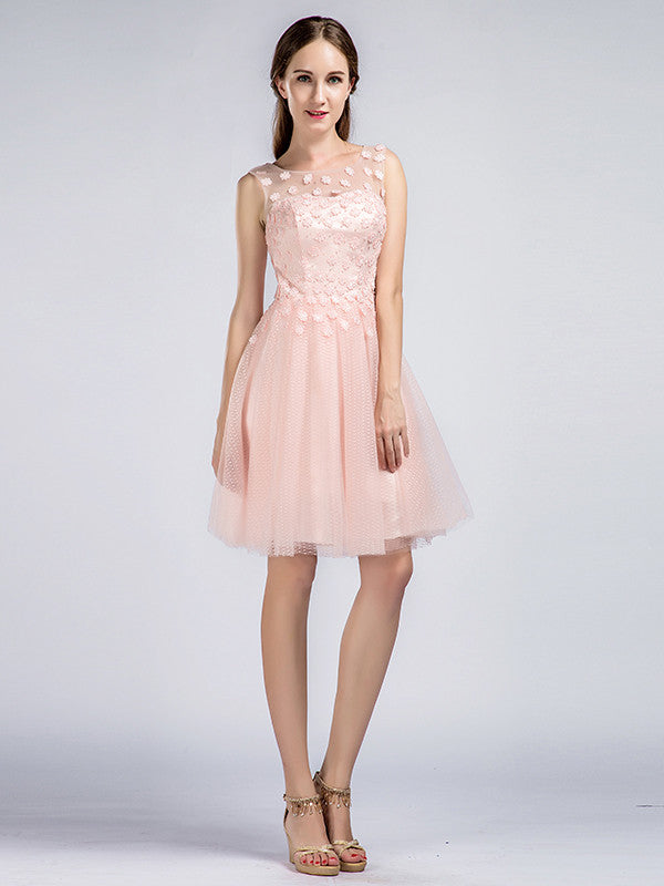 Short Blush Pink Tulle Lace Formal Cocktail Dress Size 4 / Blush Pink Short Blush Pink Tulle Lace Formal Cocktail Dress Size 4 / Blush Pink