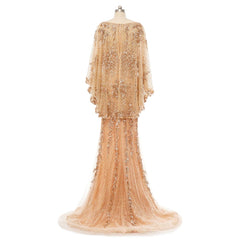 Burgundy Sequins Lace Formal Mother Evening Dress EN5505