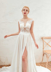 Boho Style Lace Chiffon Dress