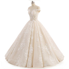 Champagne Ball Gown Wedding Dress AL3014