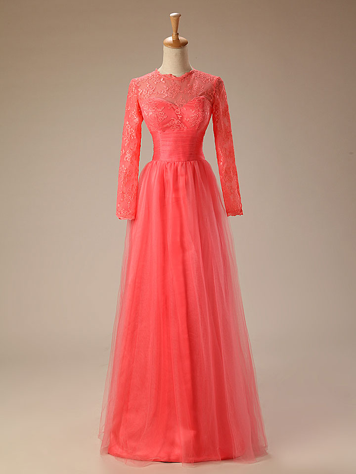 Coral color evening dresses clearance