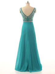 Green Jeweled Formal Evening Prom Formal Dress