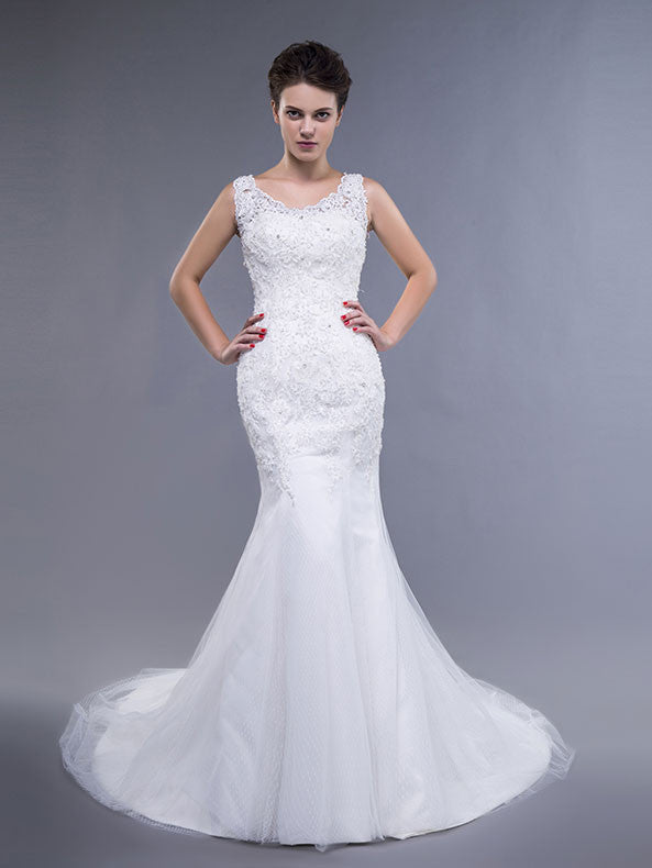 Simple Lace Fit and Flare Dress with Keyhole Size 12 / Ivory Simple Lace Fit and Flare Dress with Keyhole Size 12 / Ivory