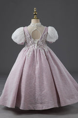 Lavender Girls Pageant Princess Evening Ball Gown CL2005