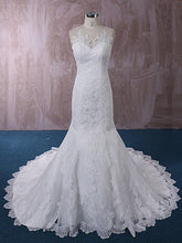 Lace Mermaid Dress with Illusion Neckline | QT815015
