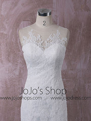 Lace Mermaid Dress with Illusion Neckline | QT815015