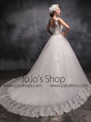 Modest Straps Lace Debutante Ball Gown Dress X025