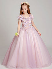 Flower Girl Princess Ball Gown Party Dress Birthday Dress
