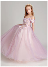 Flower Girl Princess Ball Gown Party Dress Birthday Dress