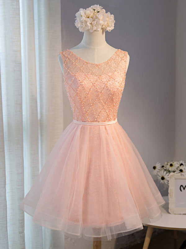 Blush Pink Short Lace Sweet Sixteen Prom Formal Dress Size 16W / Pink Blush Pink Short Lace Sweet Sixteen Prom Formal Dress Size 16W / Pink