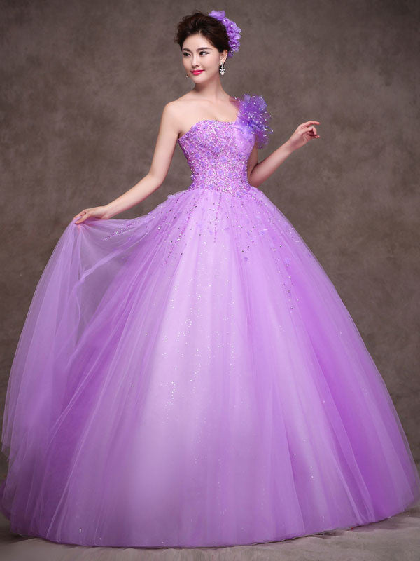 Ball Gowns Light Purple Sweet 15 Dresses Purple Quinceanera