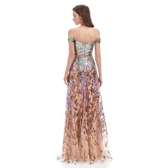 Multicolor Sequins Formal Evening Dress EN4602