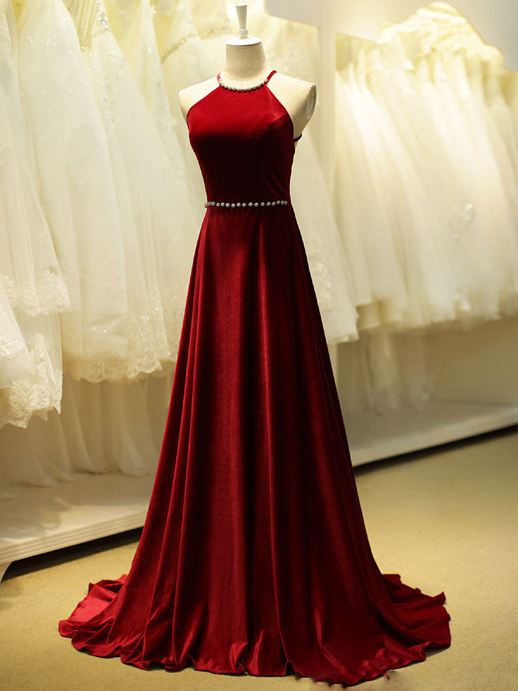 letvægt ødemark Følg os Red Velvet Long Formal Evening Dress – JoJo Shop