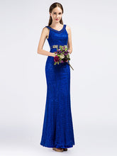 Sparkly Royal Blue Formal Prom Evening Dress