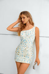 Short Sexy One Shoulder Sequins Lace Formal Prom Dress EN5603