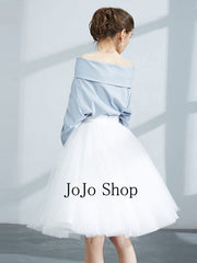 Short Knee Length Tulle Skirt