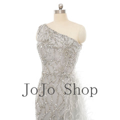 Sparkly Silver Maxi Gala Formal Evening Dress EN5502