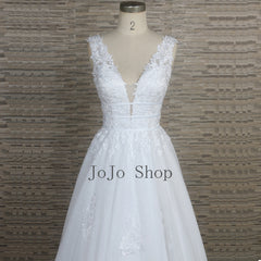 Sparkly Ball Gown Wedding Dress with Lace QT1335