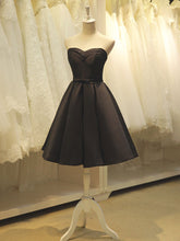 Little Black Satin Formal Dress