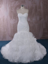 Strapless Fit and Flare Dress with Rosette Ruffle Skirt | QT1815014