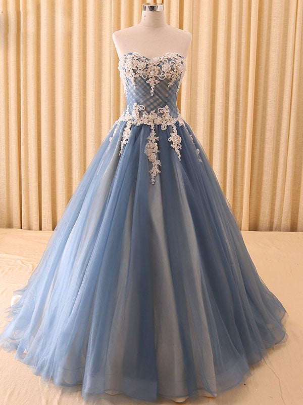 Gray Strapless Lace Ball Gown Evening Formal Dress RS201601 Size 12 / Other Gray Strapless Lace Ball Gown Evening Formal Dress RS201601 Size 12 / Other