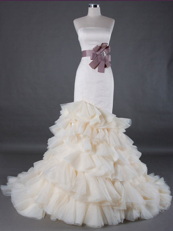 tiered flare dress Primavera Couture 4315 - Long Trumpet Dress